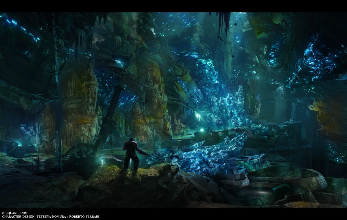 FFVIIR_CLOUD's tweet image. 【開発アート紹介:ミスリルマイン】
世界有数のミスリル産地として栄えた鉱山。神羅が開発した人工素材によりミスリルの需要が激減したのちは、ジュノン共和国の国営トンネルとして利用された。戦後、神羅がトンネルを閉鎖したため、現在は設備の老朽化が進んでいる。
#FF7R #FF7リバース