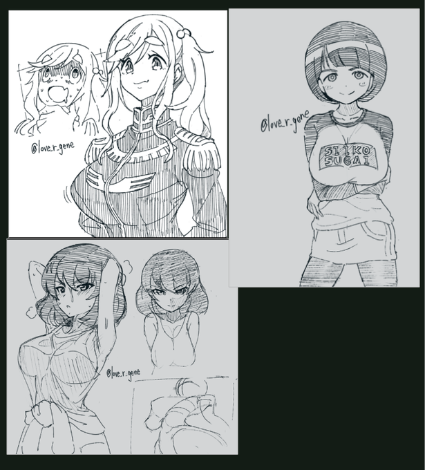 ジークアクスに気を取られていました… #今月描いた絵を晒そう 