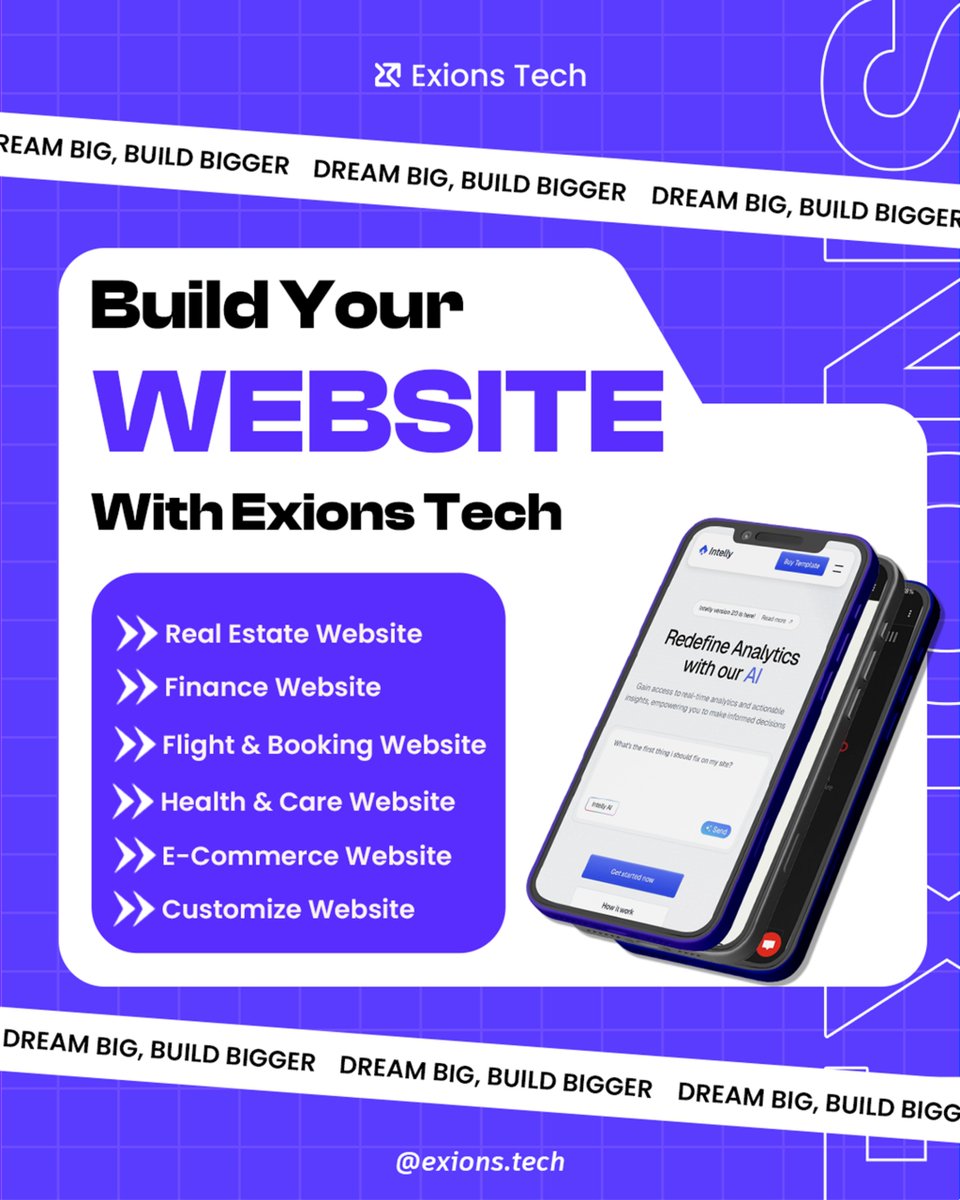 exionstech's tweet image. Your business deserves a smart, stunning website.
From finance to flights, we’ve got you covered.
Let’s build it together. 🌐
👉 @exionstech 
#WebDev #Startups #ExionsTech #DreamBigBuildBigger