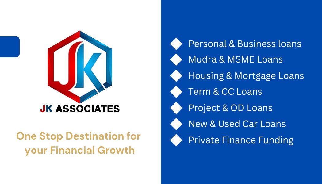 JKassociate5589's tweet photo. One Stop Destination for your Financial Growth. Contact. 096663 85589 #Loans #msmeloan #mudraloan #housingloan #Laploan #SmallBusinessFunding #businessloans #carloans #loan #personalloan #privatefinance #ProjectFunding #educationloan #startup https://t.co/lHvULswg1j