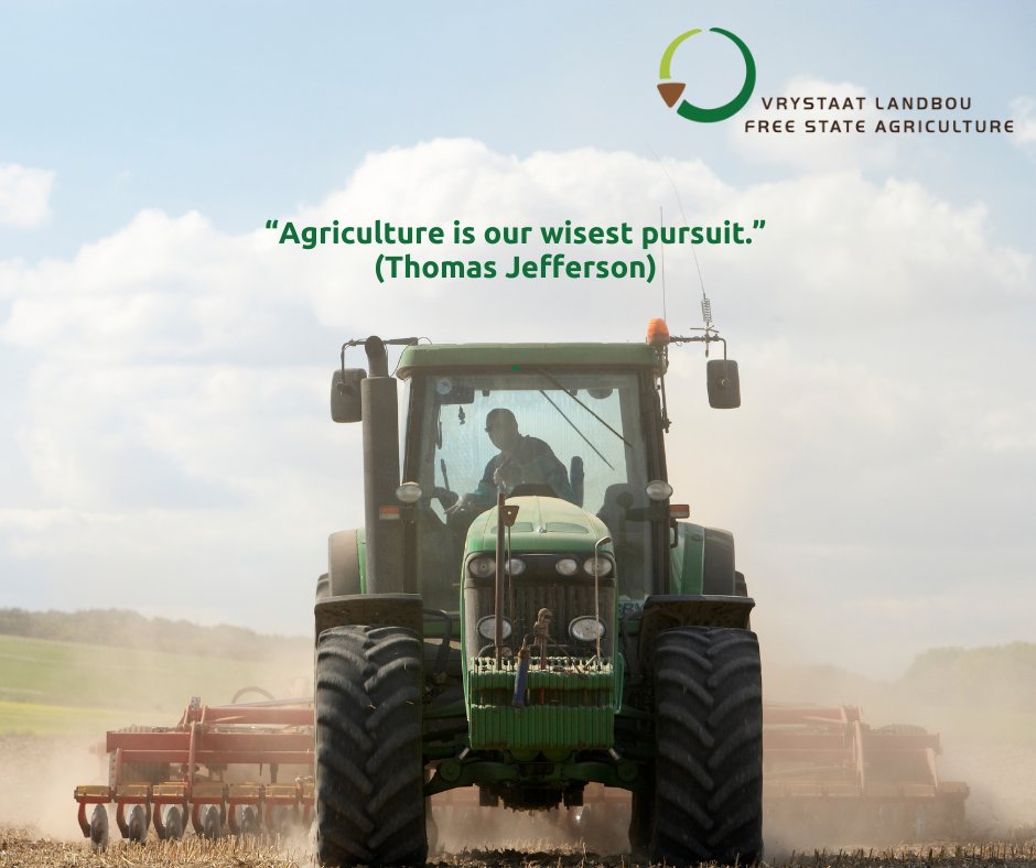 "Agriculture is our wisest pursuit, because it will in the end contribute most to real wealth, good morals, and happiness." (Thomas Jefferson)

In a world chasing speed and profit, agriculture keeps us grounded in purpose, patience, and prosperity.