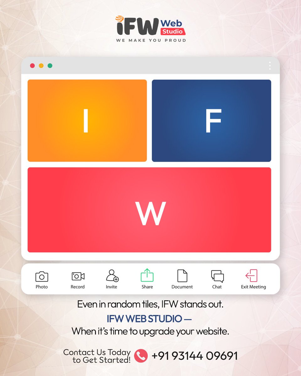 IFWWebStudio's tweet image. Everywhere we looked, the signs pointed to one thing:
IFW Web Studio.
Not a coincidence. Just good branding.
Let’s rebuild your web presence — the smart way.

📲 Contact us now!
📞+91 93144 09691
🌐 ifwwebstudio.com

#WebDesign #WebsiteDevelopment #IFWWebStudio