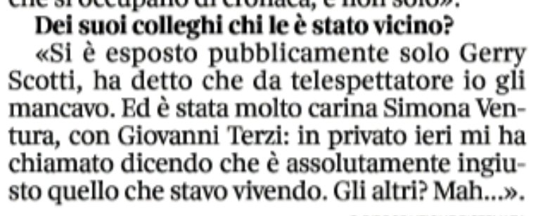 GalantoMassimo's tweet image. Barbara d&apos;Urso torna a parlare, stavolta dicendo cose (non tutte, ma almeno qualcosa). Dal Corriere della Sera.
