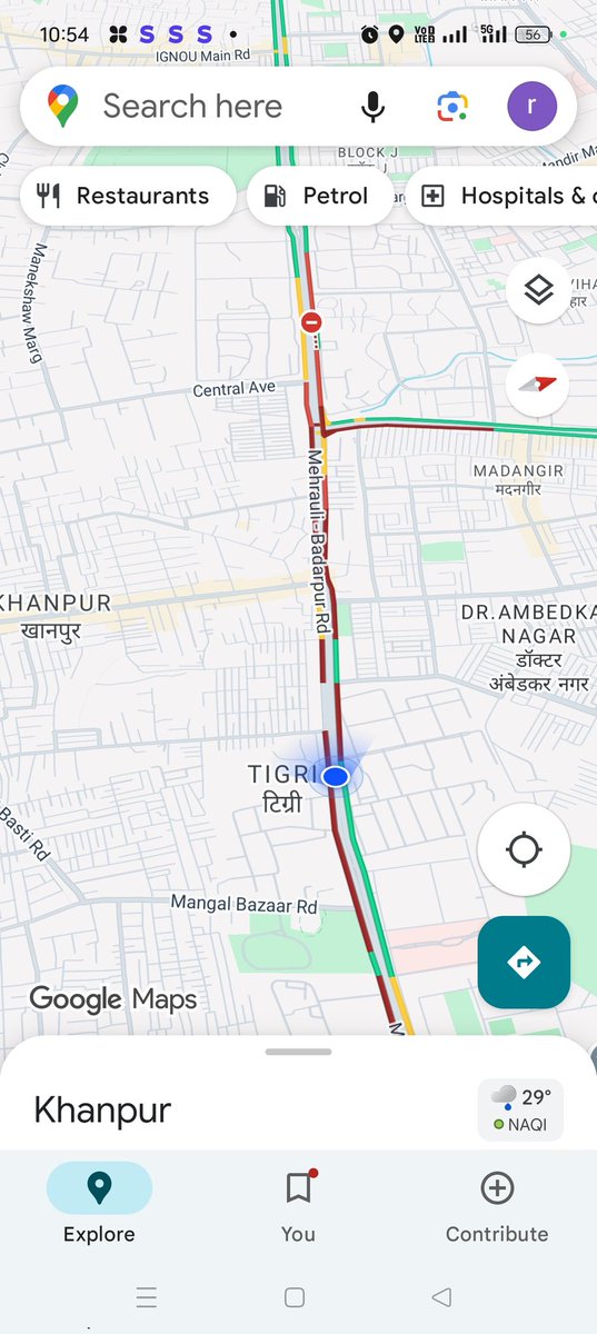 Dear <a href="/dtptraffic/">Delhi Traffic Police</a> 
Pls have a look here 
There is heavy traffic jam here on khanpur road