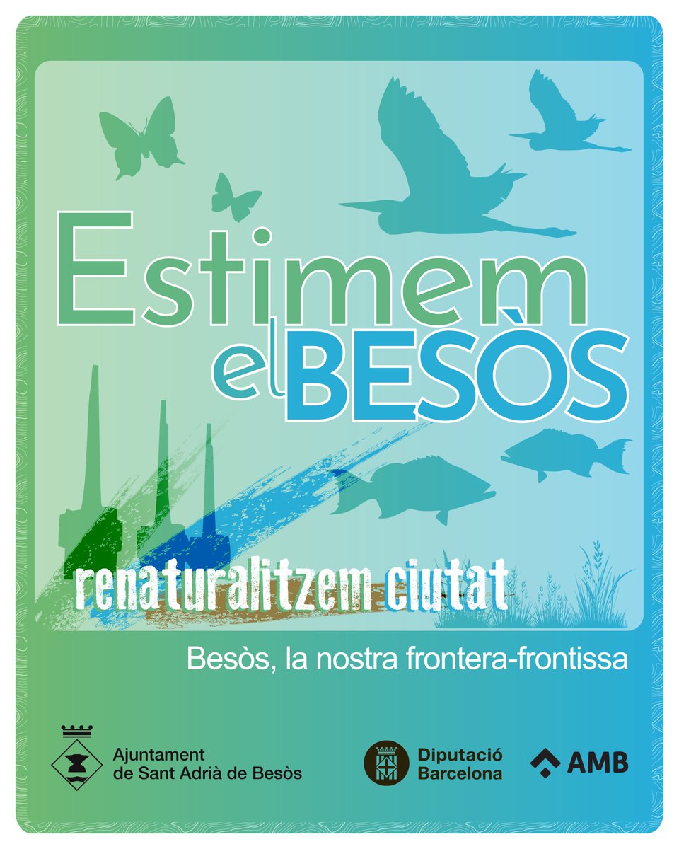 David CG 💚 (@davidc_g_) on Twitter photo 👁️ En la darrera setmana de l’Estimem el Besòs coneixerem #SantAdrià, per terra, mar i aire, amb un itinerari interpretatiu guiat i un bioesnòrqueling!
🟩 #estimemBesòs #renaturalitzemCiutat #renaturalitzemSantAdrià #verdurbà #blauurbà 🟦
👇 👁️ En la darrera setmana de l’Estimem el Besòs coneixerem #SantAdrià, per terra, mar i aire, amb un itinerari interpretatiu guiat i un bioesnòrqueling!
🟩 #estimemBesòs #renaturalitzemCiutat #renaturalitzemSantAdrià #verdurbà #blauurbà 🟦
👇