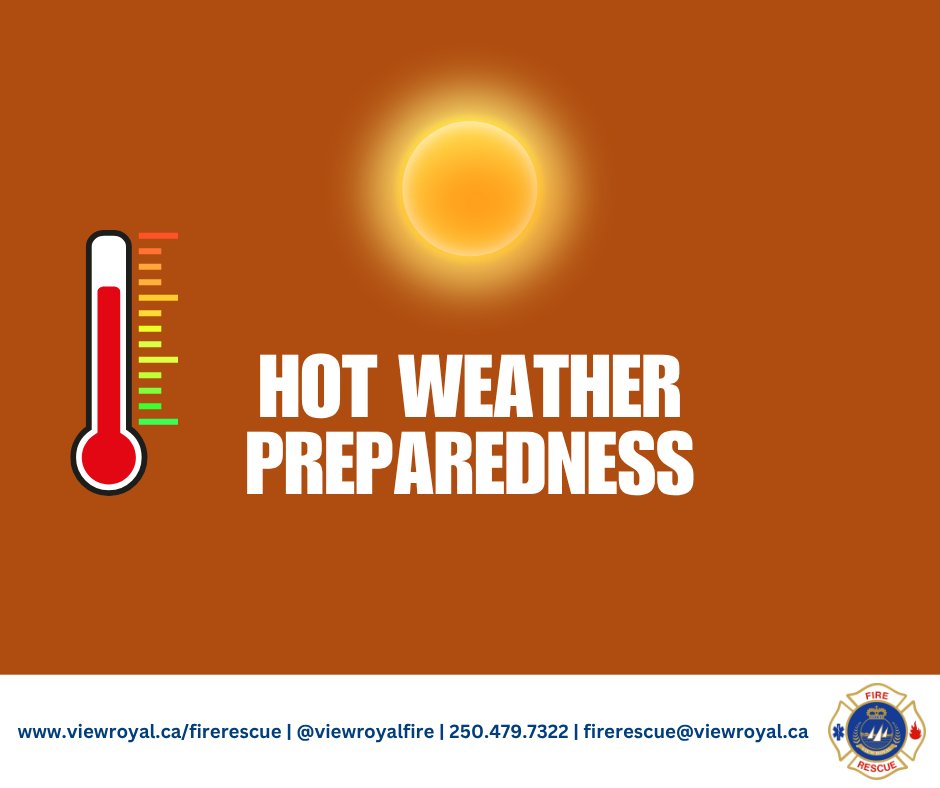 Warmer temperatures are in the forecast this week. Learn how to stay safe this summer during hot weather.

Check out the Extreme Heat Preparedness Guide from Prepared BC: 
PreparedBC.ca/ExtremeHeat

For current weather alerts check out Environment Canada: 
weather.gc.ca