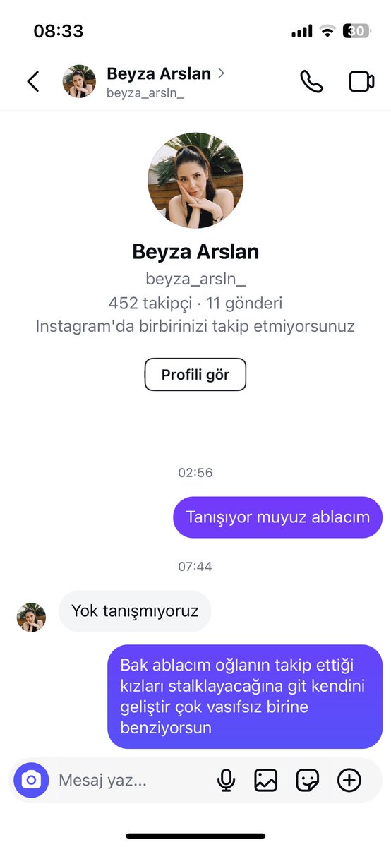 Sabah 8.30da benim sinir