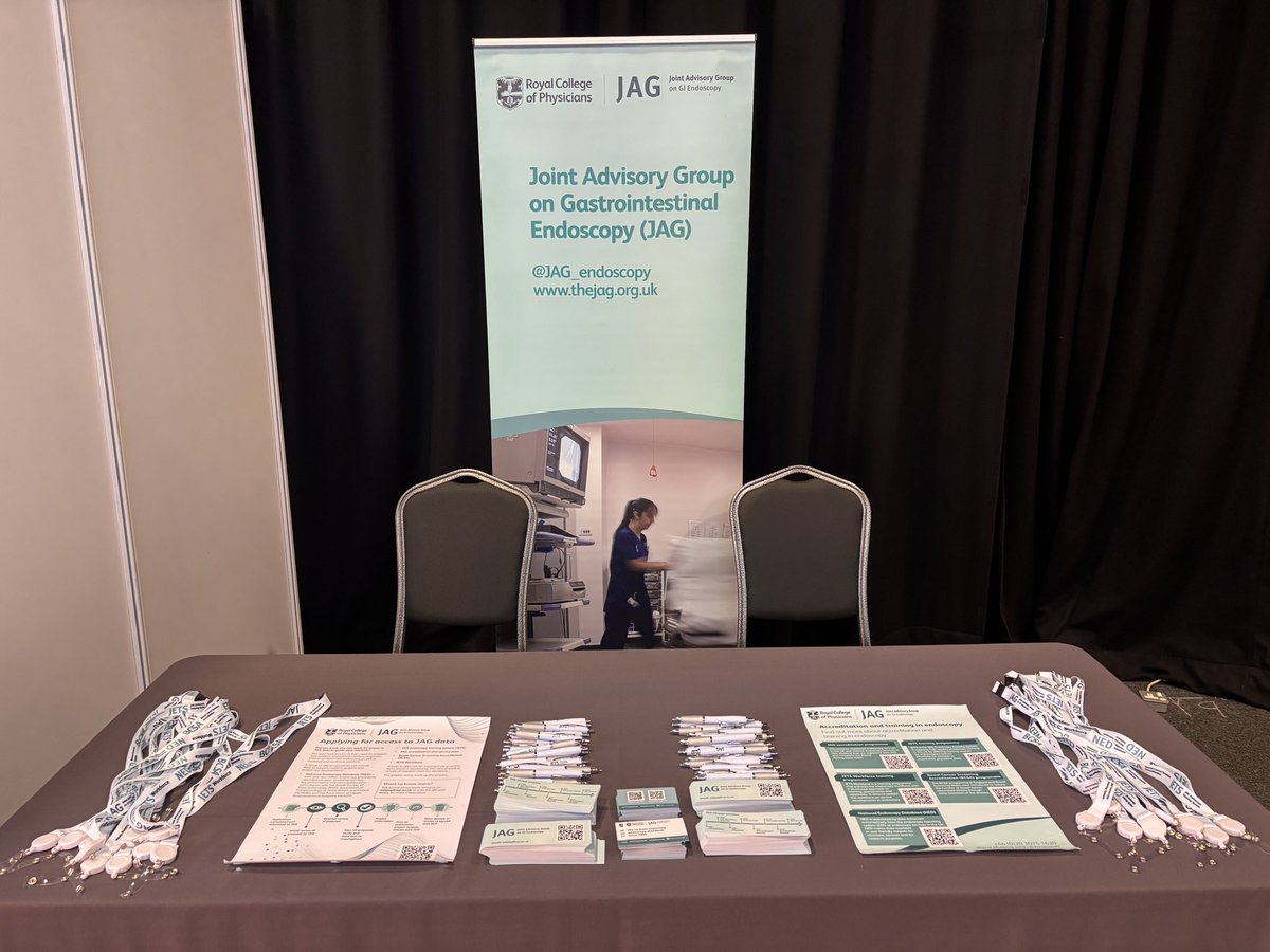 JAG_Endoscopy's tweet image. The JAG team are at the ACPGBI Annual Meeting until Wednesday! Drop by for a chat on your endoscopy training, service accreditation and upcoming new projects. #acpgbi2025