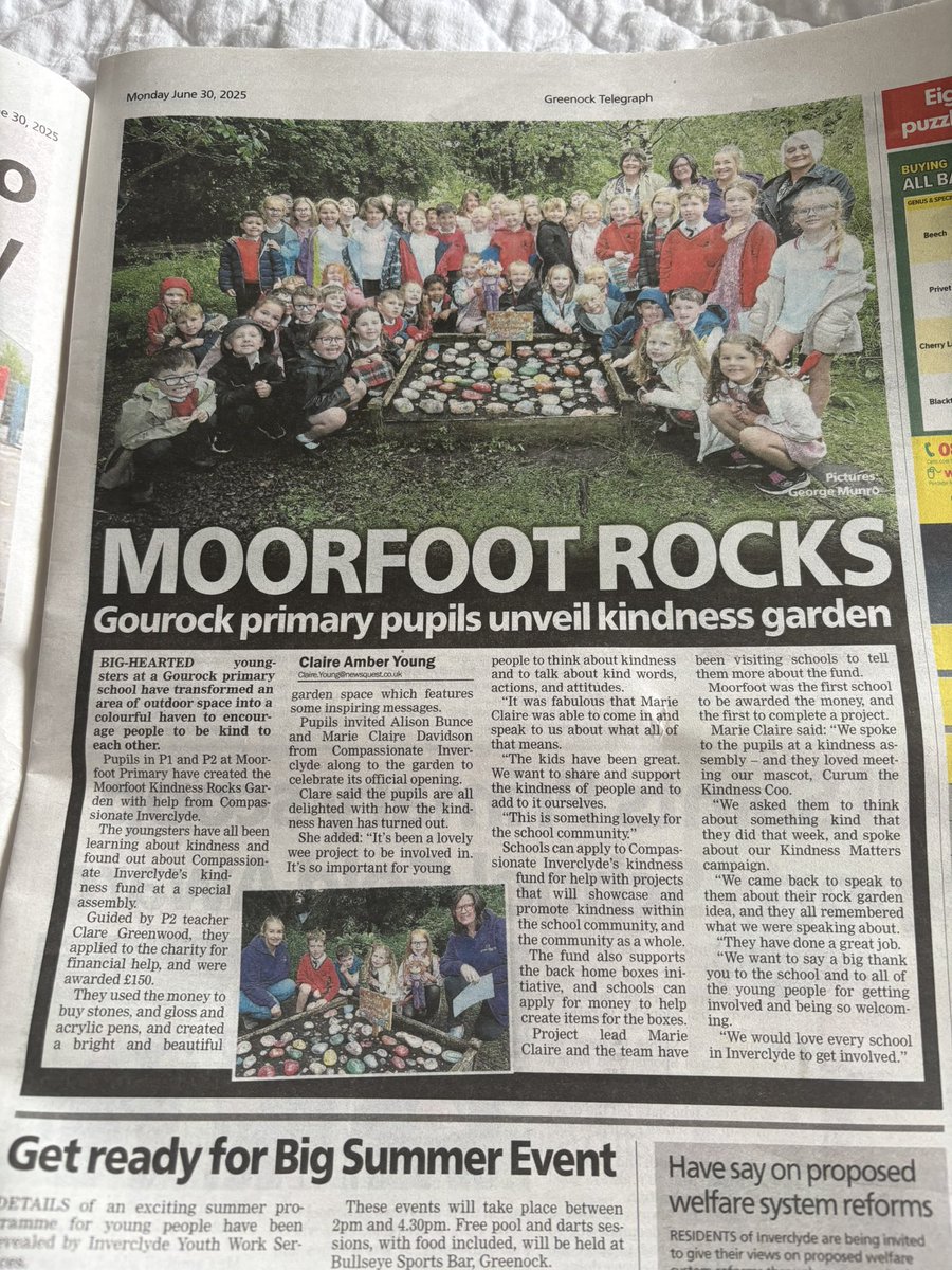 Moorfoot Primary (@moorfootpr) on Twitter photo More than just one of our values - being kind should be everyone’s priority! Well done to <a href="/MissGMPS/">Miss Greenwood & P2</a> for facilitating this wonderful project. Well done to all the P1 and P2 pupils! <a href="/MrsRasmussenMPS/">Mrs Rasmussen & P1</a> <a href="/MPS3_2/">Moorfoot_P3.2</a> More than just one of our values - being kind should be everyone’s priority! Well done to <a href="/MissGMPS/">Miss Greenwood & P2</a> for facilitating this wonderful project. Well done to all the P1 and P2 pupils! <a href="/MrsRasmussenMPS/">Mrs Rasmussen & P1</a> <a href="/MPS3_2/">Moorfoot_P3.2</a>
