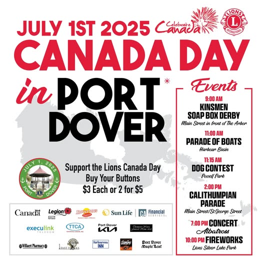 Tomorrow, Canada Day in Port Dover,