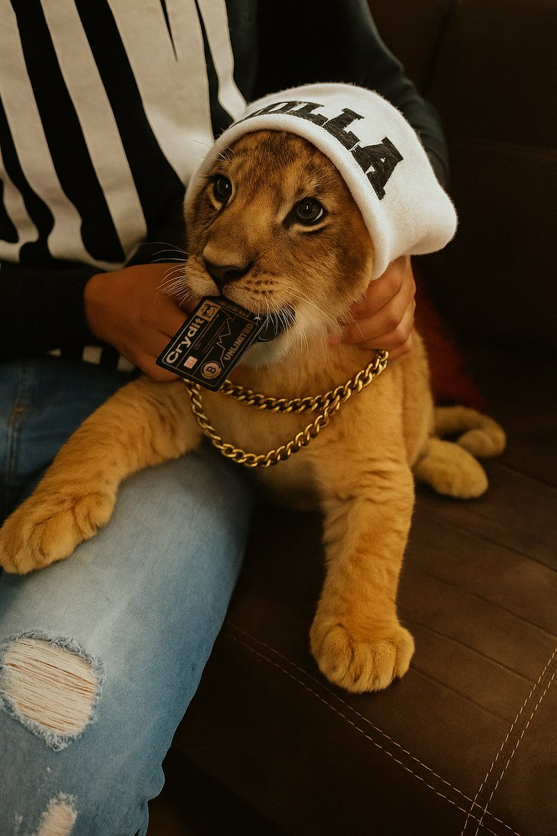 Built to be held — even by beasts.🐯

#Crydit #NotJustPlastic #WildMoney