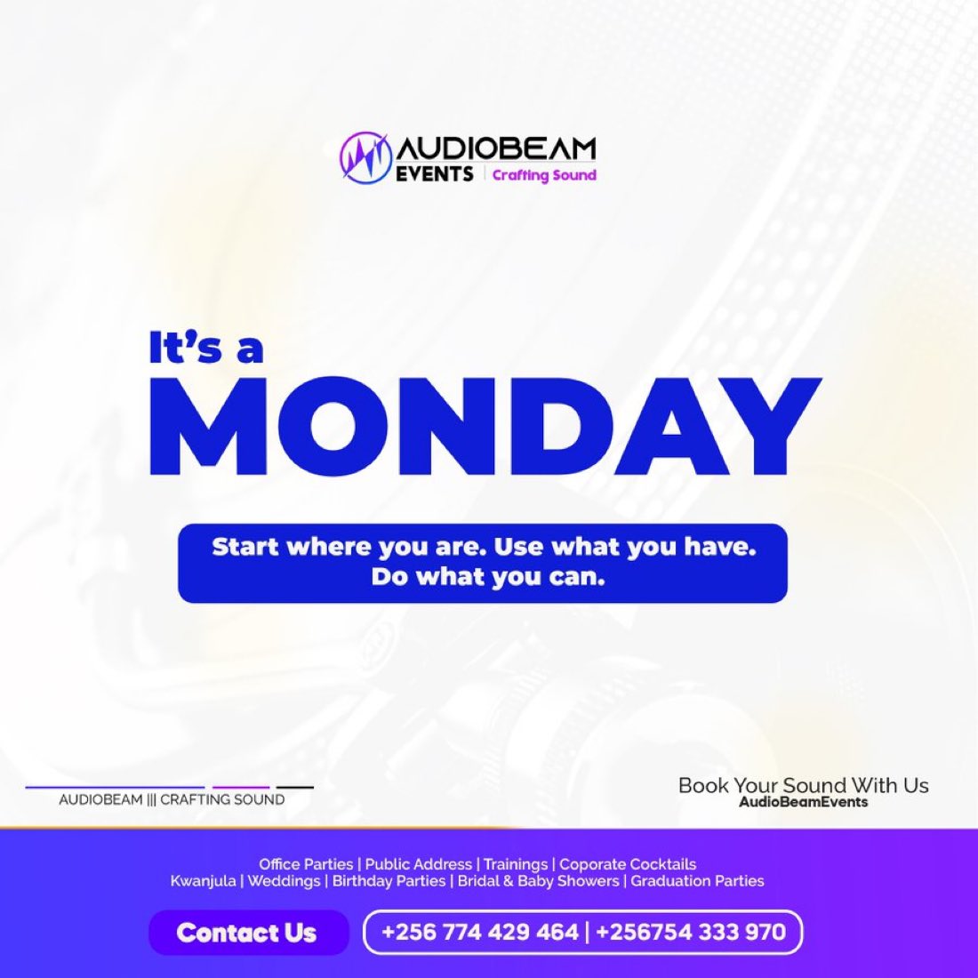 Audio Beam Events tweet media