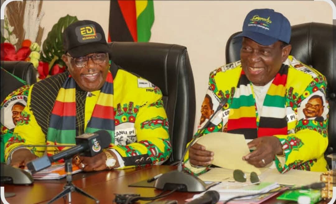 Godwin Nkatha (@dumisojnr22247) on Twitter photo The relationship between HE President <a href="/edmnangagwa/">President of Zimbabwe</a> and VP Chiwenga dates back to the '70s .No chancers/mercenaries can break that bond .PRESIDIUM IS UNITED .<a href="/marapira_farai/">Farai Muroiwa Marapira</a> <a href="/ChinamasaPA/">ZanuPF Sec. for Legal Affairs - Patrick Chinamasa</a> <a href="/TendaiChirau/">Tendai Chirau</a> <a href="/dereckgoto/">Dereck Goto</a> <a href="/oczmk/">Oppah Muchinguri-Kashiri (ZANUPF Nat. Chairman)</a> <a href="/DeptCommsZW/">Presidential Communications Zimbabwe 🇿🇼</a> <a href="/HonJMuswereJnr/">Jenfan Muswere</a> The relationship between HE President <a href="/edmnangagwa/">President of Zimbabwe</a> and VP Chiwenga dates back to the '70s .No chancers/mercenaries can break that bond .PRESIDIUM IS UNITED .<a href="/marapira_farai/">Farai Muroiwa Marapira</a> <a href="/ChinamasaPA/">ZanuPF Sec. for Legal Affairs - Patrick Chinamasa</a> <a href="/TendaiChirau/">Tendai Chirau</a> <a href="/dereckgoto/">Dereck Goto</a> <a href="/oczmk/">Oppah Muchinguri-Kashiri (ZANUPF Nat. Chairman)</a> <a href="/DeptCommsZW/">Presidential Communications Zimbabwe 🇿🇼</a> <a href="/HonJMuswereJnr/">Jenfan Muswere</a>