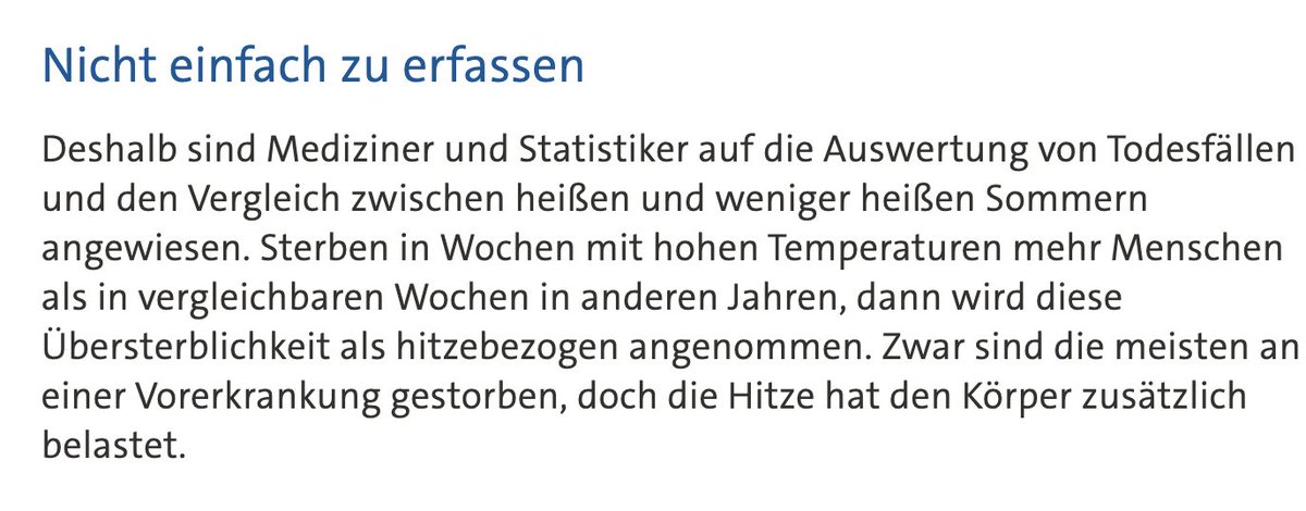 Wie hieß das doch gleich im Zusamenhang mit den Messern? Es ist wahrscheinlicher, im Haushalt zu verunglücken, als an Hitze zu sterben.