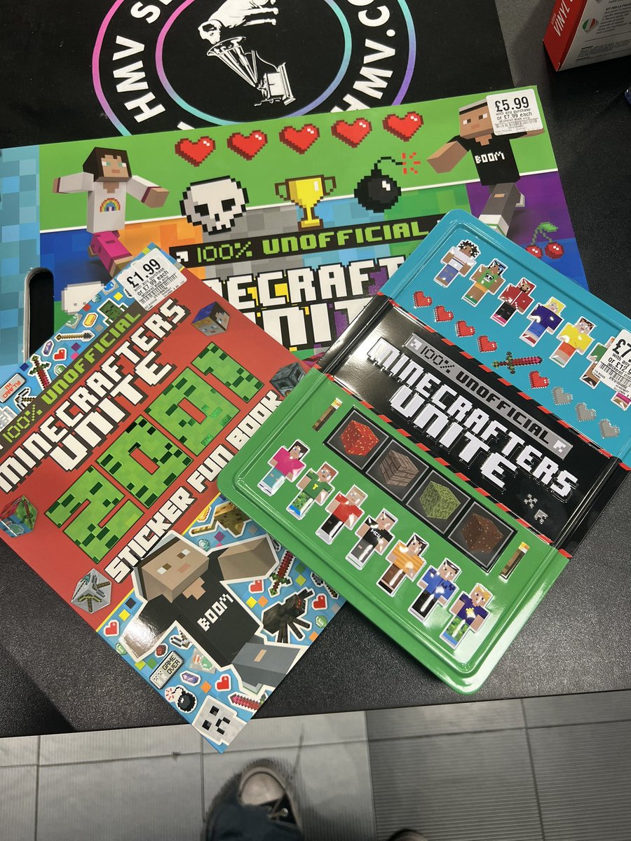 hmvBasingstoke_'s tweet image. IT’S MINECRAFT RELEASE DAY‼️🟩 Come in-store now to check out our range of Minecraft products!! ⛏️🟩 #minecraft #minecraftmovie #hmv