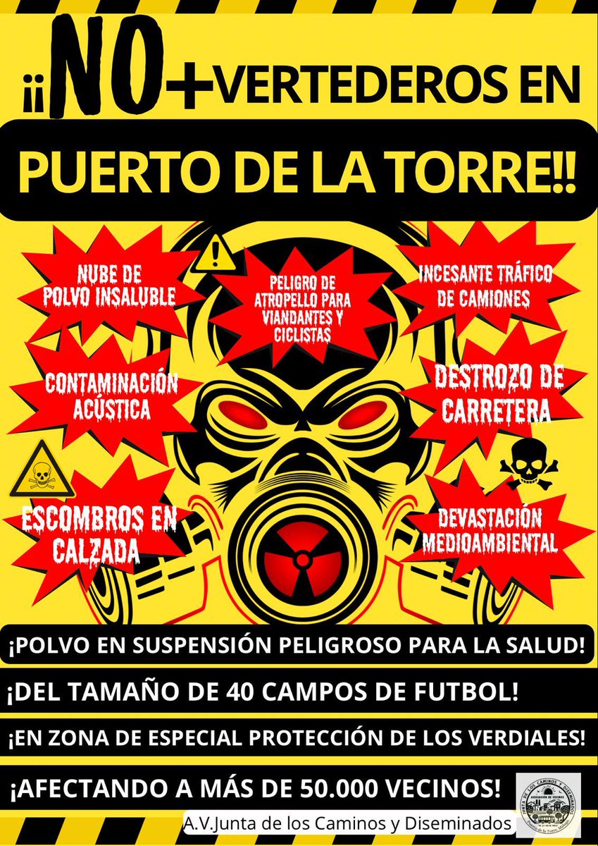 No estamos dormidos, estamos atentos!! No juguéis con nuestra salud, que después nos llamáis "macarras" Seguiremos luchando, alto y claro: NO QUEREMOS VUESTRO VERTEDERO!! No hay consenso vecinal <a href="/malaga/">Ciudad de Málaga</a> esperamos que sigáis cumpliendo con vuestro compromiso escrito