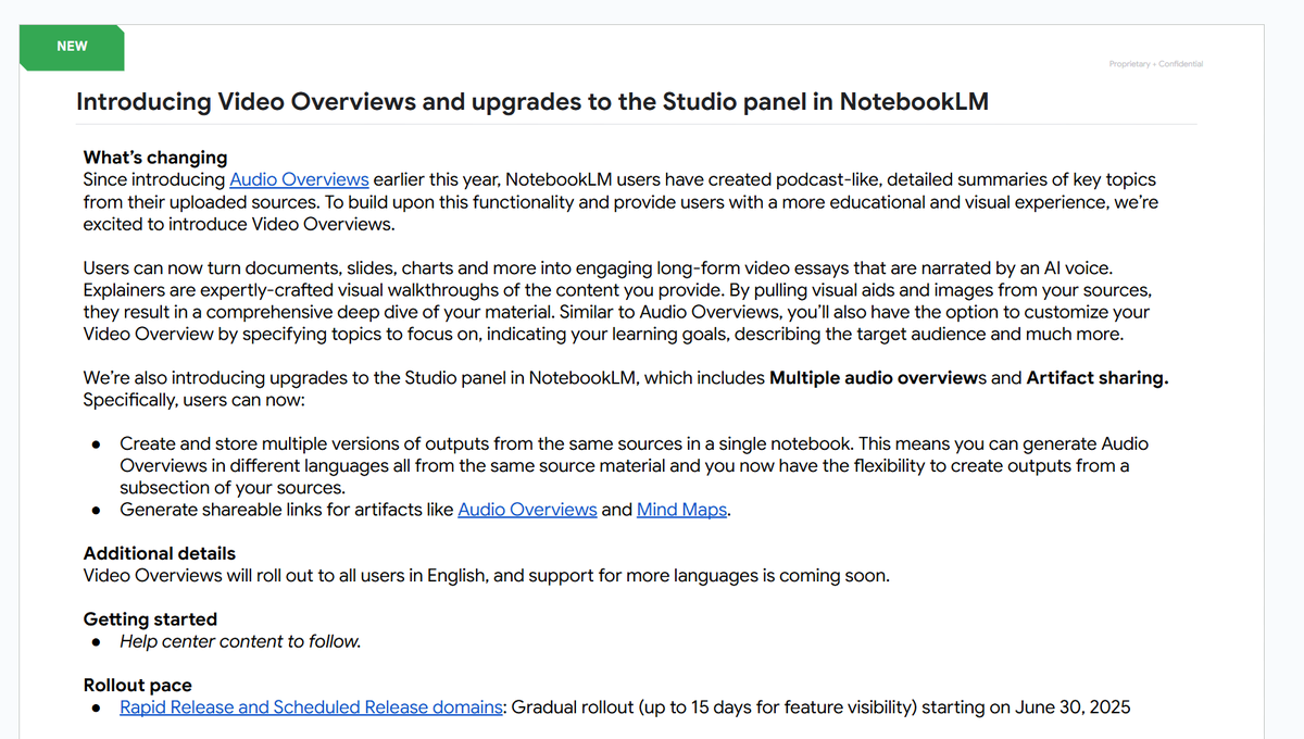 ia_met's tweet photo. Video Overviews in NotebookLM coming soon! :)

@testingcatalog I think you already talked about this one. https://t.co/nEoQvUi9Cn