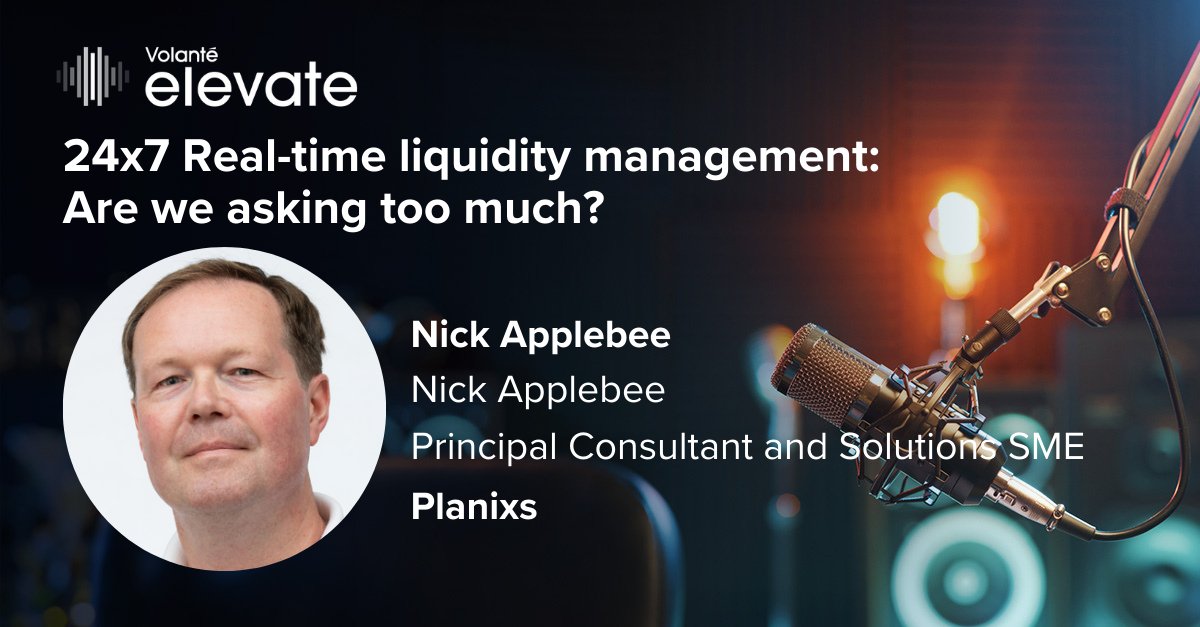 💸 Can banks really manage liquidity 24×7 in a real-time payments world?
On Volante Elevate, Nick Applebee from @Planixs breaks down what it takes to make real-time liquidity a reality.
🎧 Listen now: eu1.hubs.ly/H0lnyS40
#RealTimePayments #LiquidityManagement #ISO20022