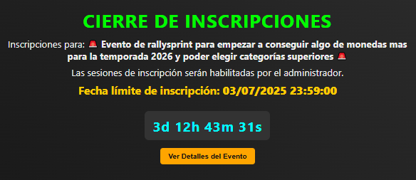 Ceccontra's tweet photo. 3 dias para el cierre de inscripciones y tenemos una lista muy completa de pilotos comunidad nueva.

si no estas apuntado aqui te dejo el discord

https://t.co/Ex6Rxwk4jW https://t.co/nbzav6b0It