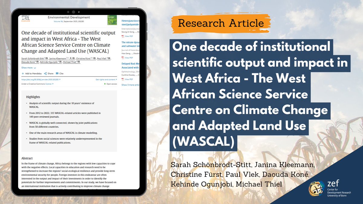 🌍WASCAL turns climate challenges into local solutions.
10 years of science, training &amp; impact in West Africa.

➡️Find out more: bit.ly/40rQoDa

#WASCAL #ClimateAction #WestAfrica