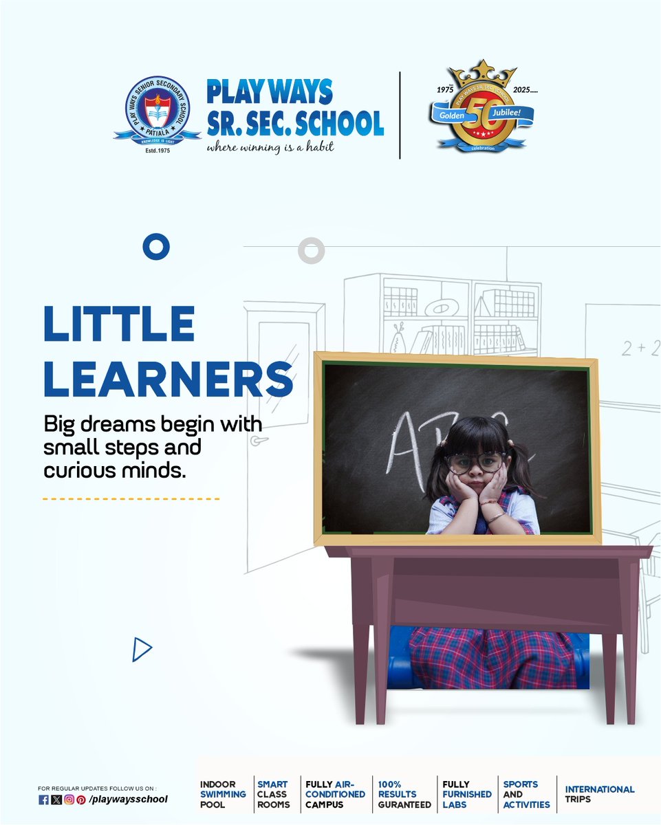 playwaysschool's tweet photo. Play Ways Junior Wing lays the foundation for lifelong learning with a perfect blend of academics and fun. Here, curiosity is nurtured, creativity is celebrated, and every child feels valued. 
#LearningWithJoy #YoungMindsShine #earlyeducationexcellence #ProudMoment https://t.co/08W1XNcKiz