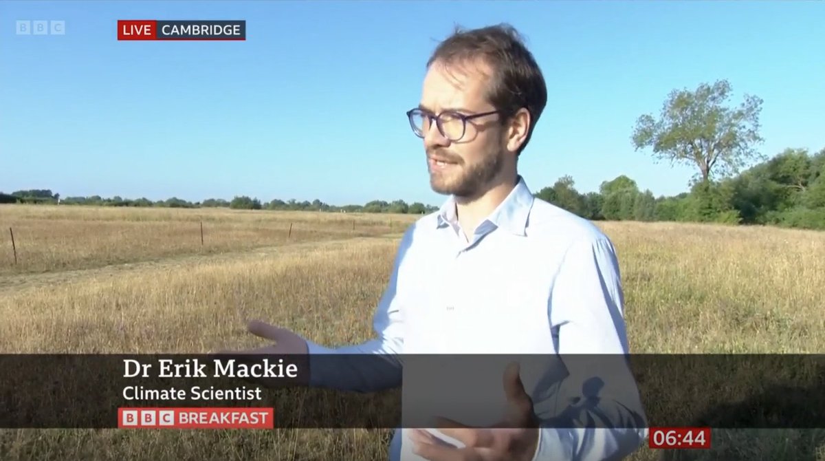 CambridgeZero's tweet image. Great to see Cambridge Zero's @ErikMackie on @BBCNews this morning, discussing the climate science behind the increasing intensity and frequency of heatwaves.
See what Cambridge is doing about Climate Change: bit.ly/3GhnoHC
#CambridgeZero #Heatwave
@cambridgeuni
