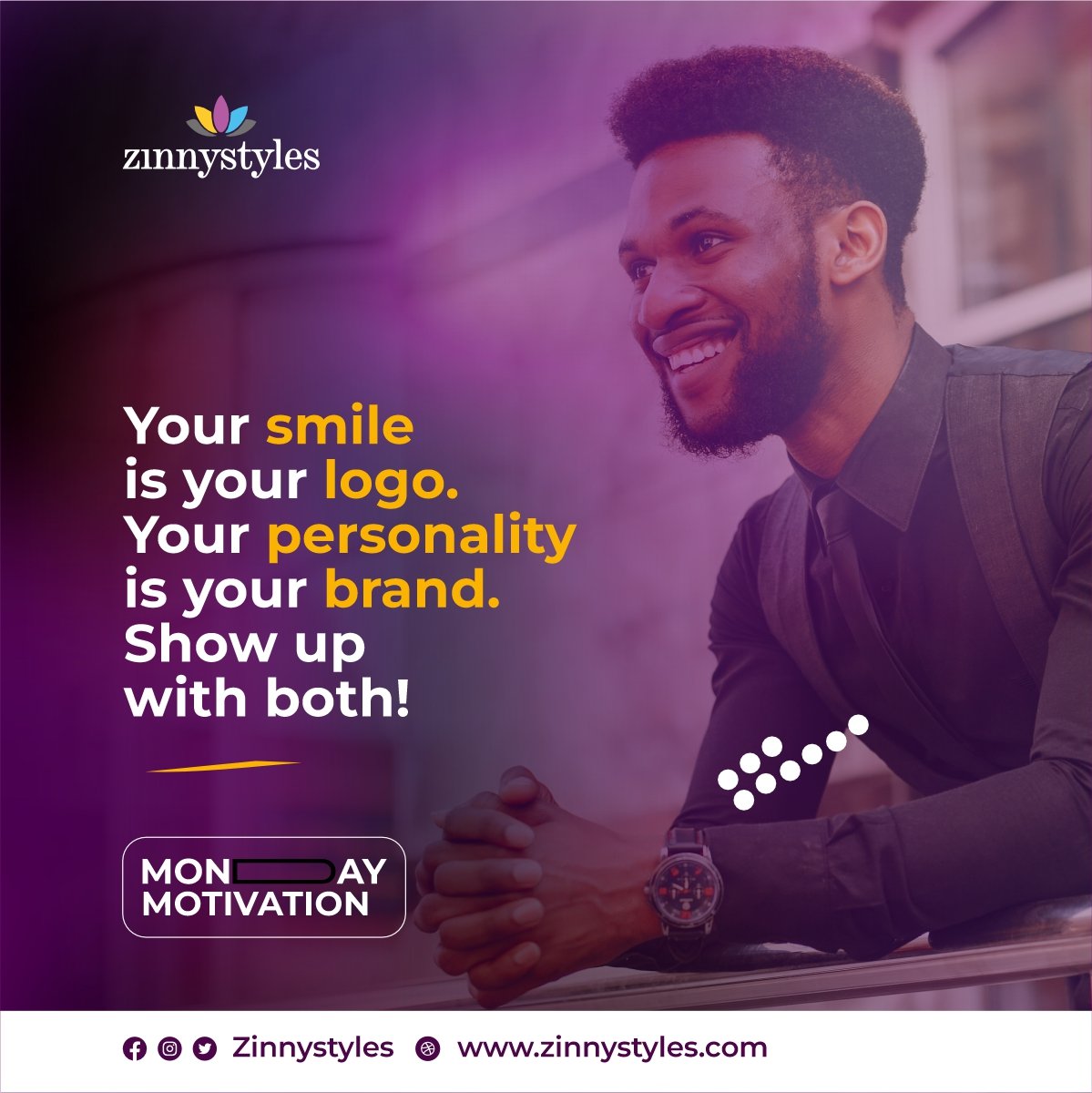 zinnystyles's tweet image. SHOW UP!

It&apos;s a good week to bring your 100% to the table, nothing less. 
Consult @zinnystyles to improve your self confidence, personal brand and for your wardrobe management.
 #PersonalBranding #ImageConsulting #people #branding #brands #mondaymotivation #mondaythoughts