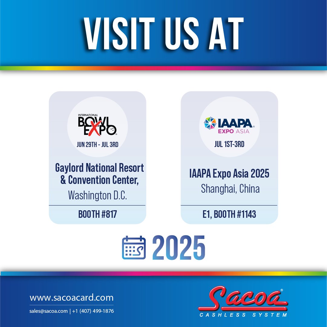 intergamefun's tweet photo. Sacoa set for two trade shows this week
Read more: https://t.co/ovgTg6KIob
#InterGame #Amusements #Sacoa #TradeShow #CashlessSystems https://t.co/smF3xP4d3v