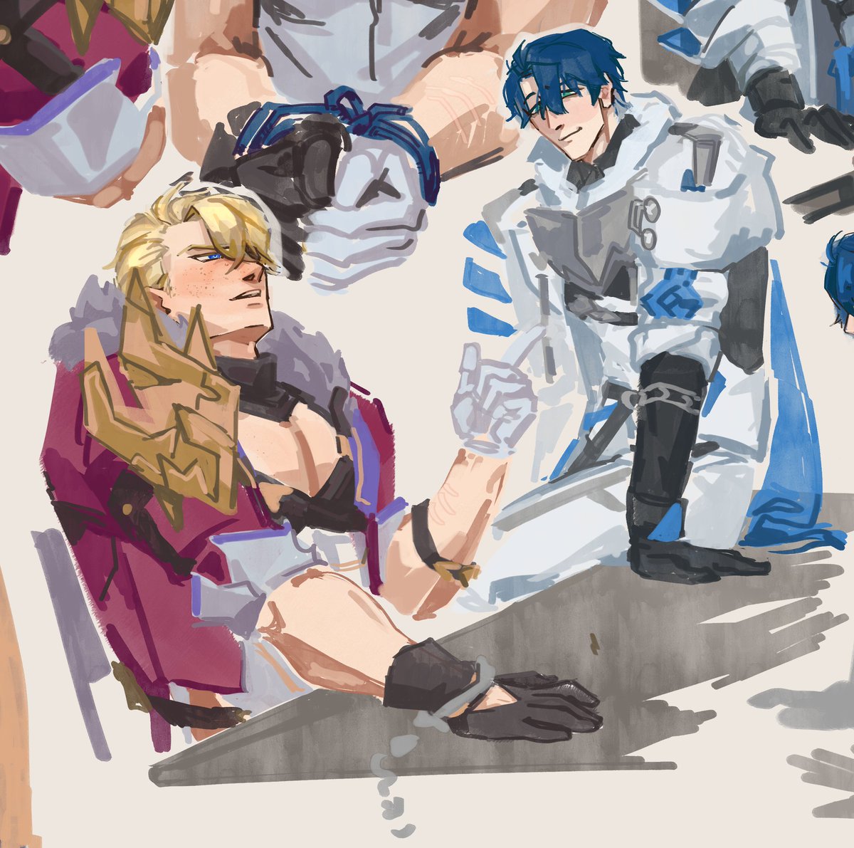 LoveSleep19's tweet image. Gepard and Sampo swap roles
#hsr #au #art #Gepard #Sampo #HonkaiStarRail