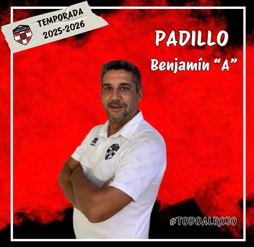 🔴⚫ TEMPORADA 2025/2026 ⚫🔴

📝🤝  𝑹𝑬𝑵𝑶𝑽𝑨𝑪𝑰Ó𝑵 | 𝙀𝙣𝙩𝙧𝙚𝙣𝙖𝙙𝙤𝙧
   
  Os presentamos a JUAN ANTONIO PADILLO, que tomará el mando del benjamín “A” para la temporada 25/26.

⚫🔴 ¡Encantados de que sigas formando parte del club, Padillo! 🔴⚫

#todoalrojo #benjamínA