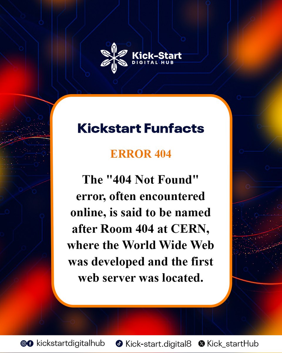 Kick_StartHub's tweet image. Did you know?

#funfactoftheday
#techfunfact
#KickstartYourTech
