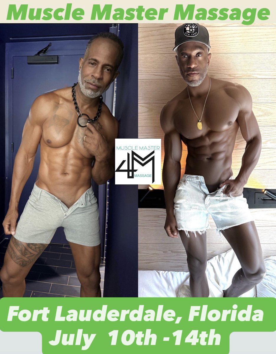 KingEG_FitLife (@kingeg_fitlife) on Twitter photo RT
Fort Lauderdale, Florida
July 10th - 14th
DM us to Book Collabs
Book A Private Massage 👇🏾
Musclemaster.Info
BOOK NOW!
<a href="/KingEG_FitLife/">KingEG_FitLife</a>
<a href="/SeasonedZaddy/">Seasoned_Zaddy</a> RT
Fort Lauderdale, Florida
July 10th - 14th
DM us to Book Collabs
Book A Private Massage 👇🏾
Musclemaster.Info
BOOK NOW!
<a href="/KingEG_FitLife/">KingEG_FitLife</a>
<a href="/SeasonedZaddy/">Seasoned_Zaddy</a>