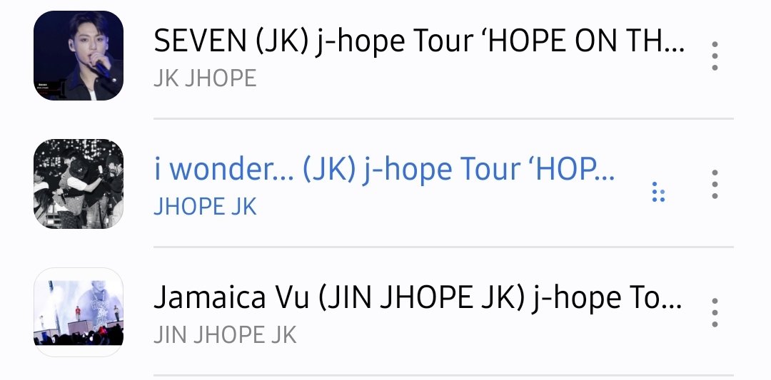j-hope Tour ‘HOPE ON THE STAGE’ FANAL mp3공유(가사❌️앨범아트⭕️

6월13일
 i wonder...  
SEVEN
Jamaica Vu

세곡 입니다
약 52시간 공유.
다운시 🩷 &amp; RT 해주세요.

quickshare.samsungcloud.com/v5er6jXT84DF