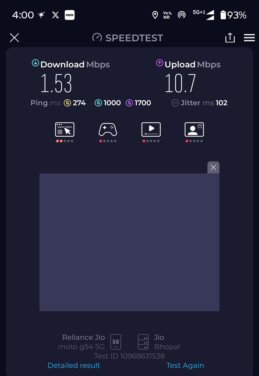 Jio 5G speed on its High

#Jio_का_नेटवर्क 
#Jio