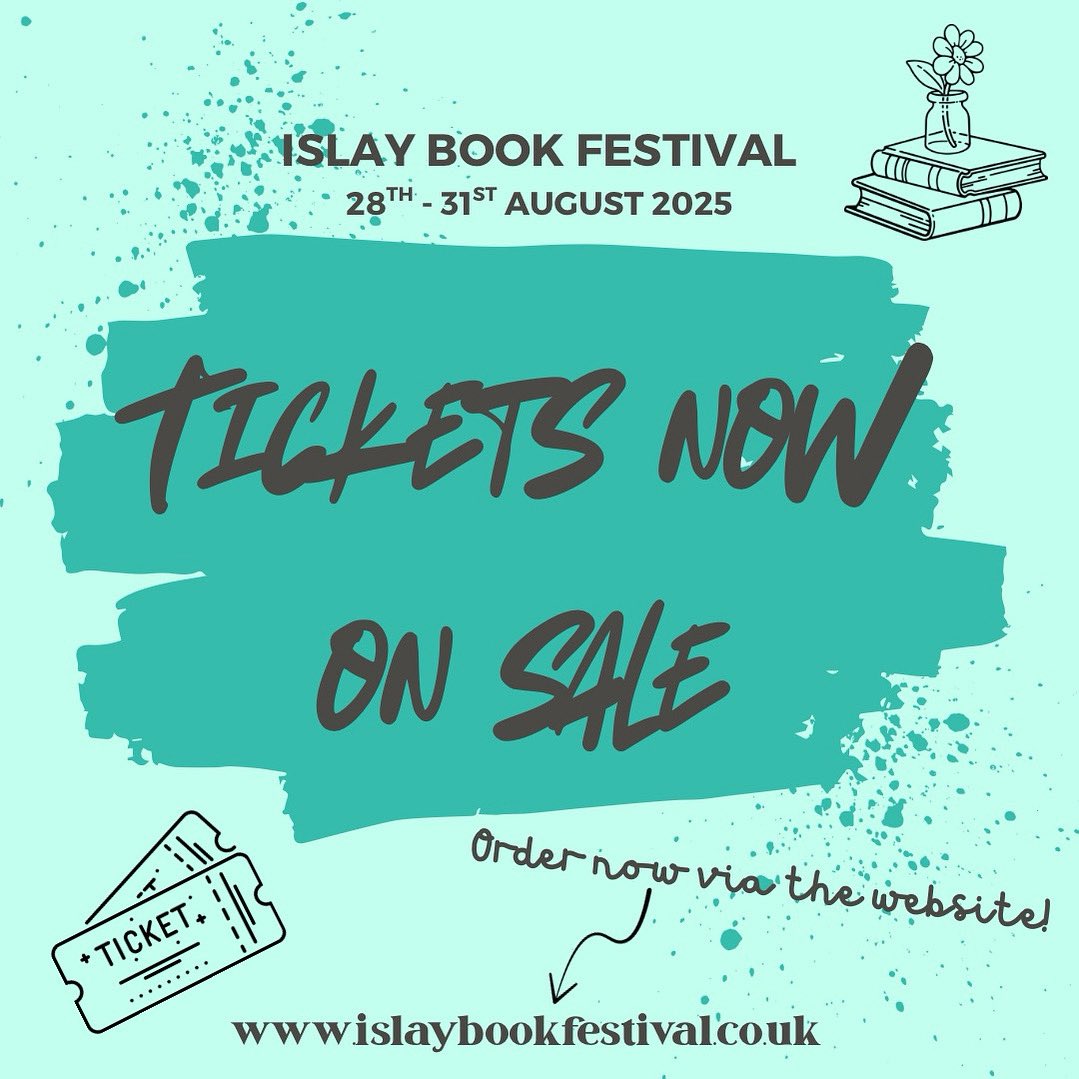 ✨ Tickets for Islay Book Festival 2025 are now on sale! ✨

ticketsource.co.uk/islay-book-f...

#islaybookfestival #islaybookfestival2025 #ibf2025 #ticketsource #scottishbookfestival #scottishbookstagram #isleofislay #islay