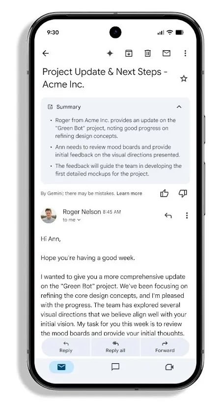 TechByManu's tweet image. Google will soon summarize your emails in a single line. Plus, here’s a first look at Gmail’s new expressive interface. I love it!
#Gmail #Material3Expressive #Gemini 

Source: Android Authority