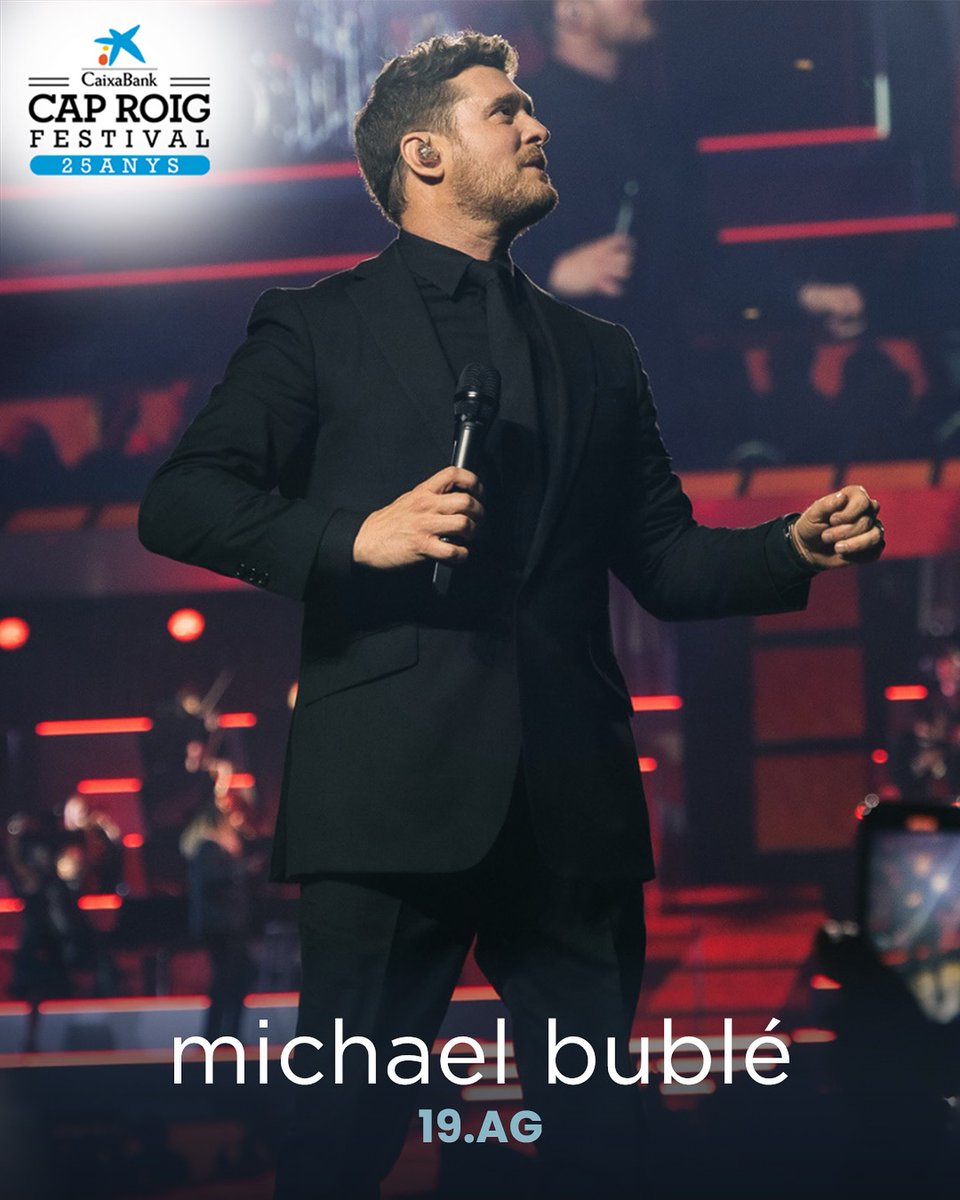 Cap Roig Festival (@caproigfestival) on Twitter photo El 19 d’agost, no et perdis a <a href="/MichaelBuble/">Michael Bublé</a> al Cap Roig Festival!
Una ocasió especial per gaudir-lo en un format íntim, molt diferent dels grans escenaris, i viure una nit inoblidable amb els seus èxits més emblemàtics com ‘Feeling Good’, ‘Sway’ i molts més. El 19 d’agost, no et perdis a <a href="/MichaelBuble/">Michael Bublé</a> al Cap Roig Festival!
Una ocasió especial per gaudir-lo en un format íntim, molt diferent dels grans escenaris, i viure una nit inoblidable amb els seus èxits més emblemàtics com ‘Feeling Good’, ‘Sway’ i molts més.