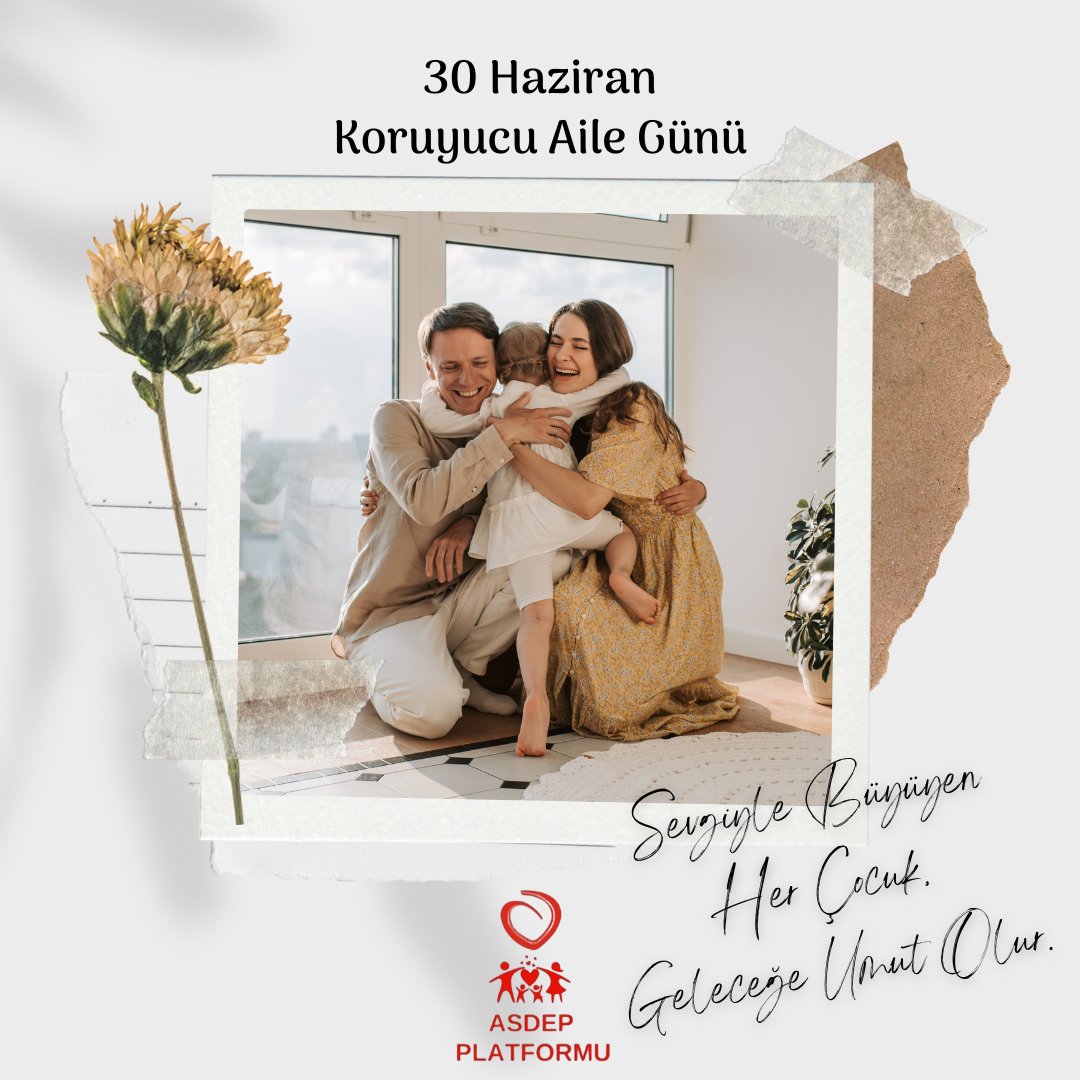 30 Haziran Koruyucu Aile Günü! 👨‍👩‍👧 

Sevgiyle büyüyen her çocuk, geleceğe umut olur. ❤️

ASDEP personeli olarak, çocuklarımızın güvenli ve sevgi dolu yuvalarda büyümesi için çalışıyoruz.

Koruyucu ailelerimize şükranla. 🙏

#KoruyucuAileGünü 
#ASDEP