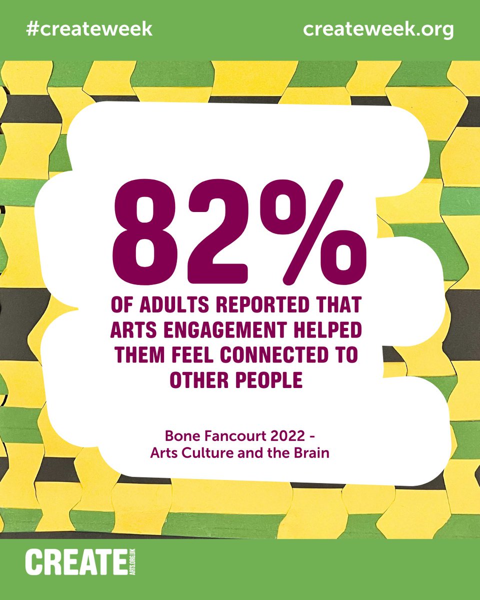 WatfordCAB's tweet image. 🎉 We’re proud to support #CreateWeek, a celebration of creativity and its importance for wellbeing led by @createcharity !

💡 Find out how you can join in: createweek.org

#CreativityForAll #CreateCharity #ArtsAndWellbeing #PeopleNeedToCreate