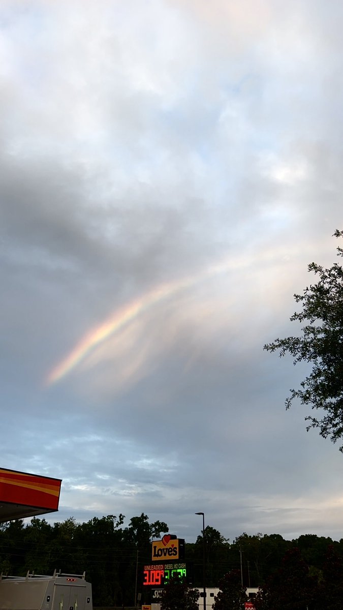 Rainbow above <a href="/LovesTravelStop/">Love's Travel Stops</a> 😎