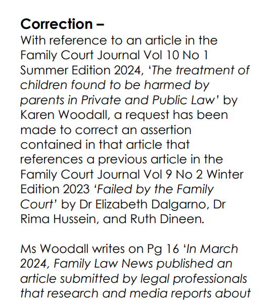 SHERA Research Group: Health Law Rights Support © (@sherafamily) on Twitter photo Thank you to <a href="/Napotheunion/">Napo the Union</a> for issuing a correction following the misinformation by an alienation advocate published in Family Court Journal Vol 10 No 1 Summer Edition 2024: 'The research study by the team at the University of Manchester did not contain any participants who had Thank you to <a href="/Napotheunion/">Napo the Union</a> for issuing a correction following the misinformation by an alienation advocate published in Family Court Journal Vol 10 No 1 Summer Edition 2024: 'The research study by the team at the University of Manchester did not contain any participants who had