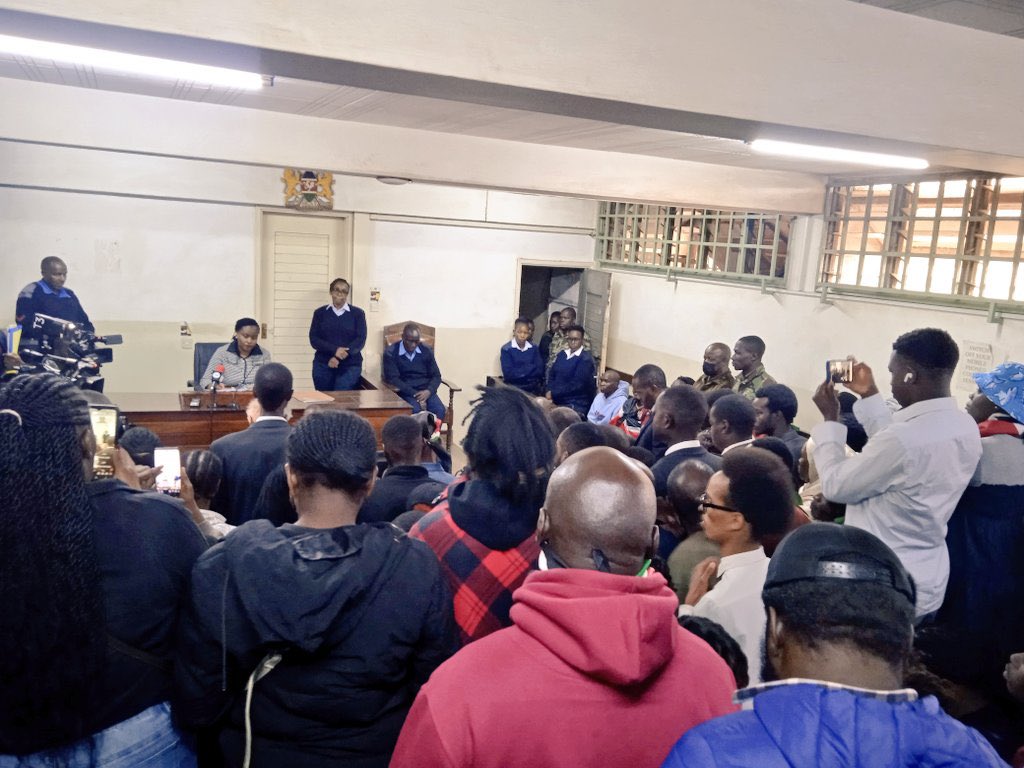 @Defenders Coalition π°πͺ (@defenderske) on Twitter photo Human rights defenders John Mulingwa Nzau, Mark Amiani, and Francis Mwangi have been presented at Kibera Law Courts.
Defenders Coalition calls on the Office of Director of Prosecutions <a href="/ODPP_KE/">Office of The Director Of Public Prosecutions</a> not to admit fictitious charges against them.
#FreeOurComrades Human rights defenders John Mulingwa Nzau, Mark Amiani, and Francis Mwangi have been presented at Kibera Law Courts.
Defenders Coalition calls on the Office of Director of Prosecutions <a href="/ODPP_KE/">Office of The Director Of Public Prosecutions</a> not to admit fictitious charges against them.
#FreeOurComrades