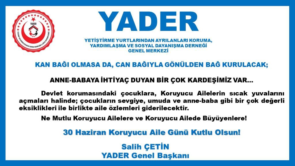 Koruyucu Aile Günü Kutlu Olsun!