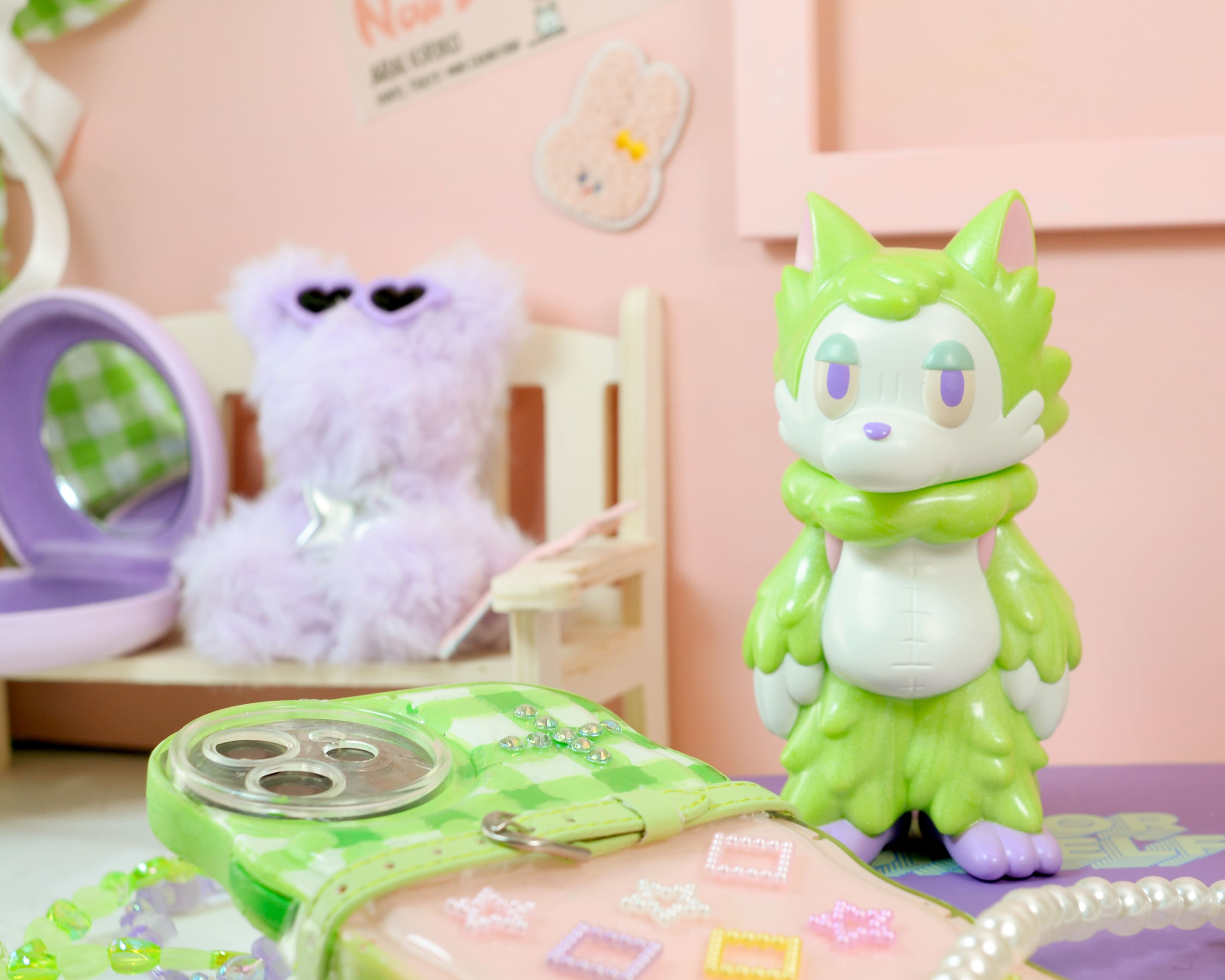 おおかみくん MILKY LIME あらい きりこ あらいきりこさん個展『よくねむる』でおおかみくん『ゆめ』が