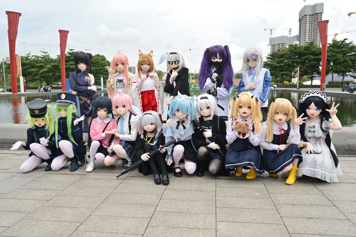 2025.06.28 广州BAO kig合照
又认识了新的娃友，很高兴🥰🥰🥰

📷：<a href="/FDJV921/">空格不是空白TAT</a>
#kigurumi #着ぐるみ #BlueArchive #ブルアカ