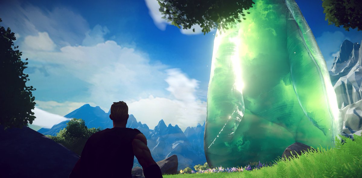 Solace Crafting's visual update continues, gradually reshaping the game's visuals and atmospheres (here with some of the "green biomes). While the game does not turn away from its old school roots, more vivid colors and richer atmospheres serve the cause better. 
On we go!