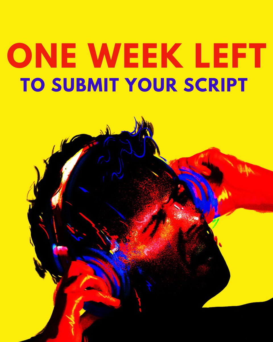 You have ONE WEEK left to send us your scripts for a chance for them to be performed alongside A Manchester Anthem

For all the details check out our website &amp; don't forget to book your tickets to the night out of the year...

🎟️linktr.ee/Cloudburstprod…