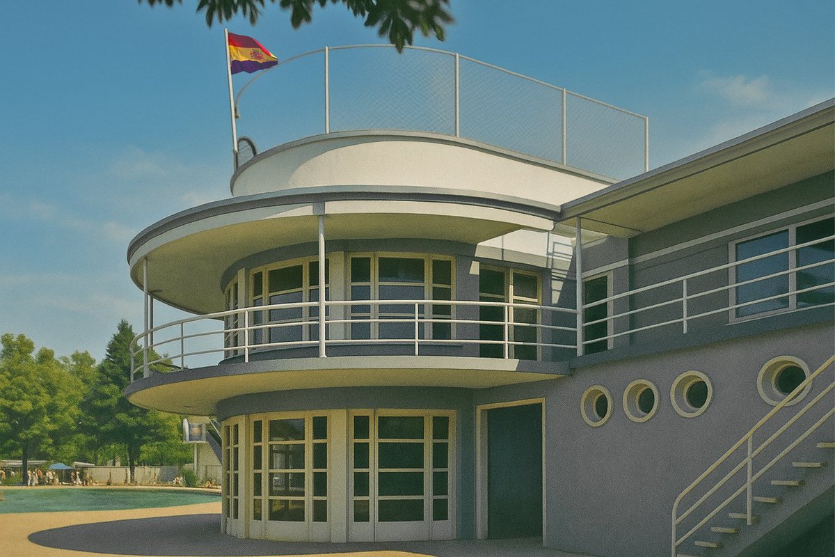 Piscina La Isla, Río Manzanares, Madrid.