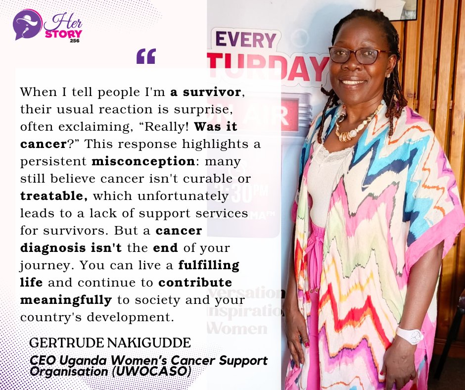 #MondayMotivation . Cancer diagnosis is not a death sentence. <a href="/GertrudeNakigu1/">Gertrude Nakigudde</a> of <a href="/UWOCASOfficial/">UWOCASO-Official</a>  is a living testimony of this. Don't lose hope for you or your loved one. #Herstory256