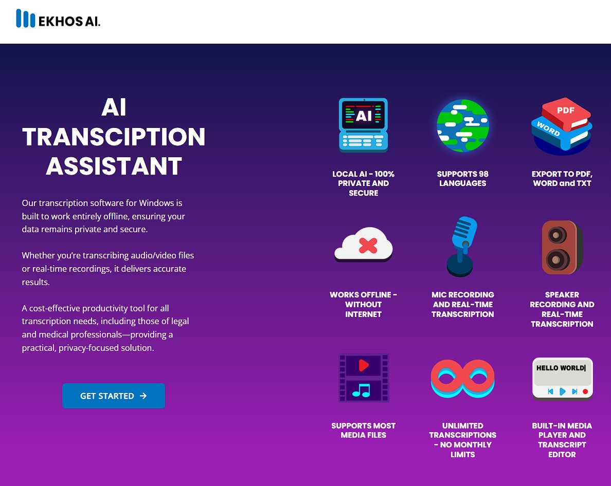 EKHOS AI - Secure Transcription tweet media